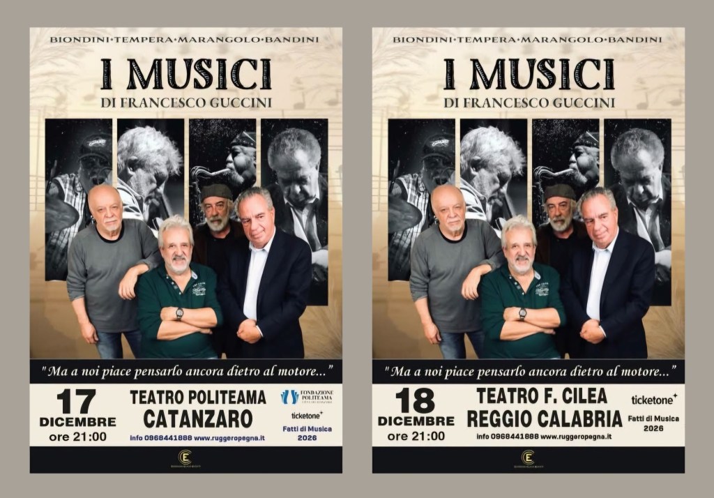 Musici di Guccini Catanzaro Reggio Calabria