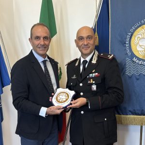 Il Comandante Totaro all’Università Mediterranea: il ringraziamento del rettore Zimbalatti