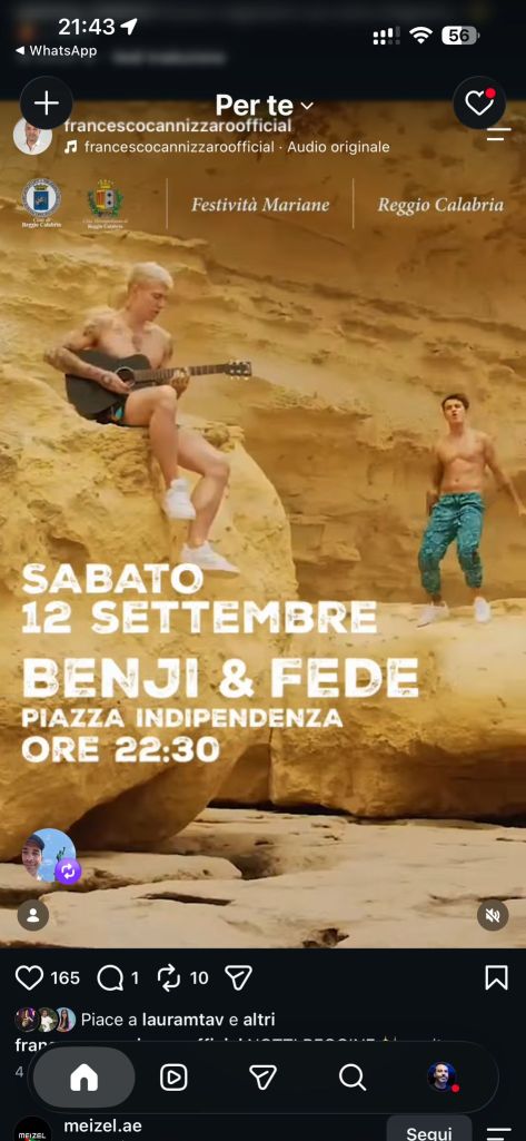 locandina concerto benji e fede