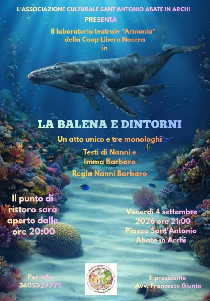 locandina la balena e dintorni