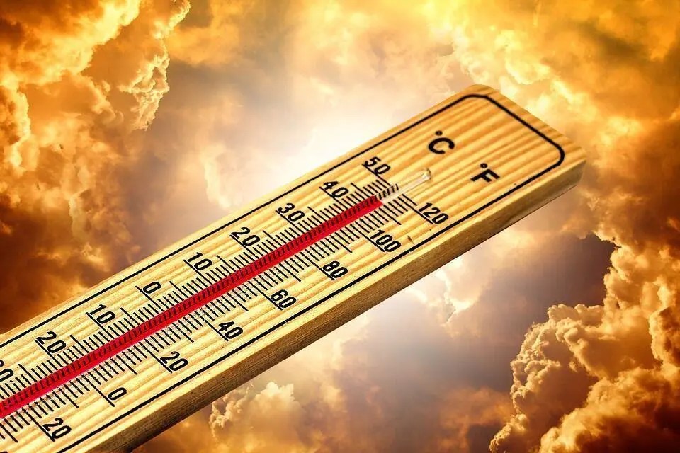 termometro caldo estate ()