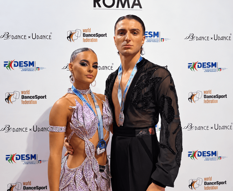 Matteo Amodeo e Siria Campagner portano Reggio sul podio agli Internazionali di Danza Sportiva
