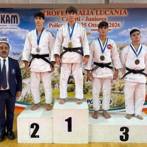 Judo Club Reggio Calabria protagonista al Trofeo Italia di Policoro: tre medaglie conquistate