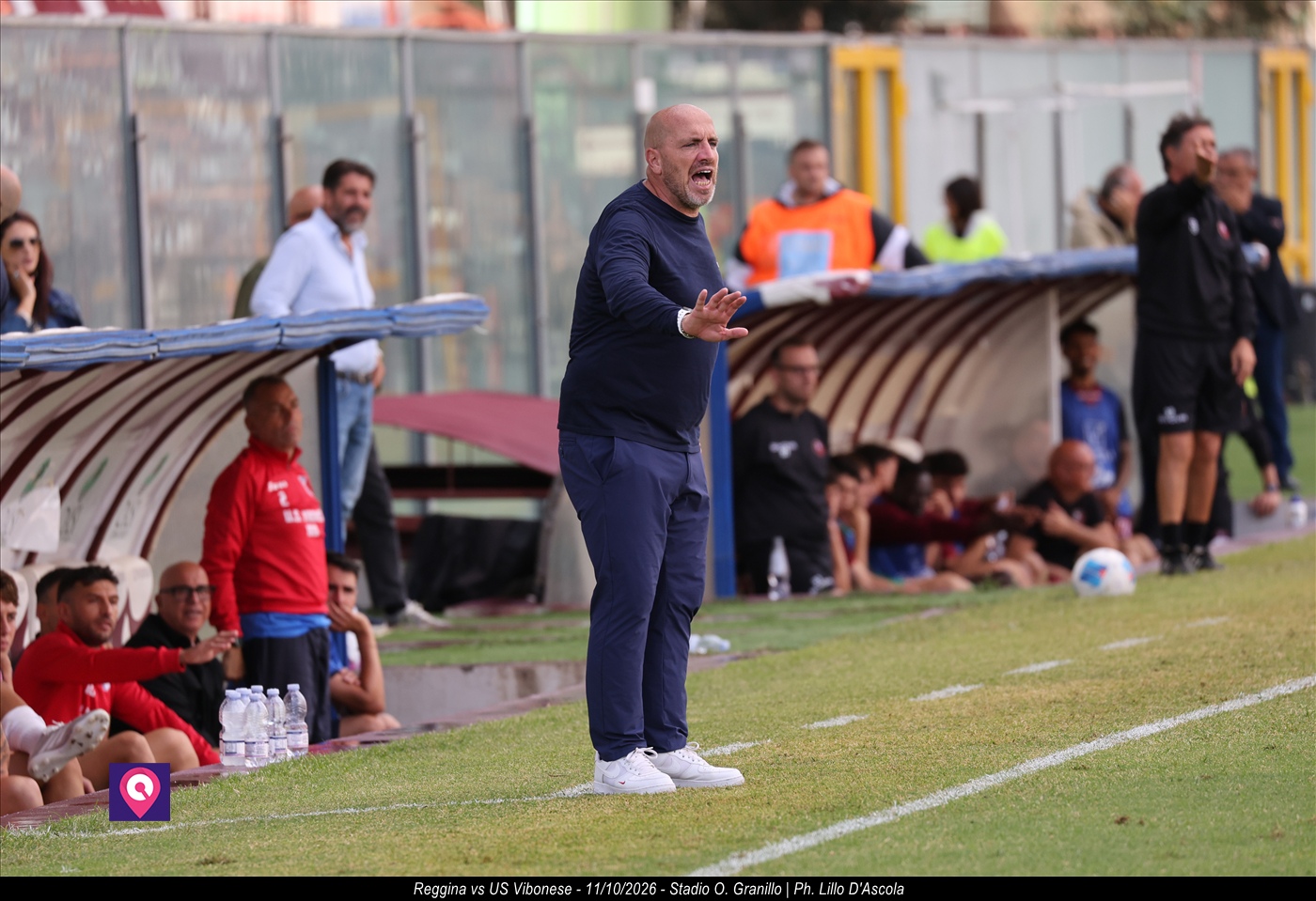 L'allenatore US Vibonese Calcio Salvatore Marra