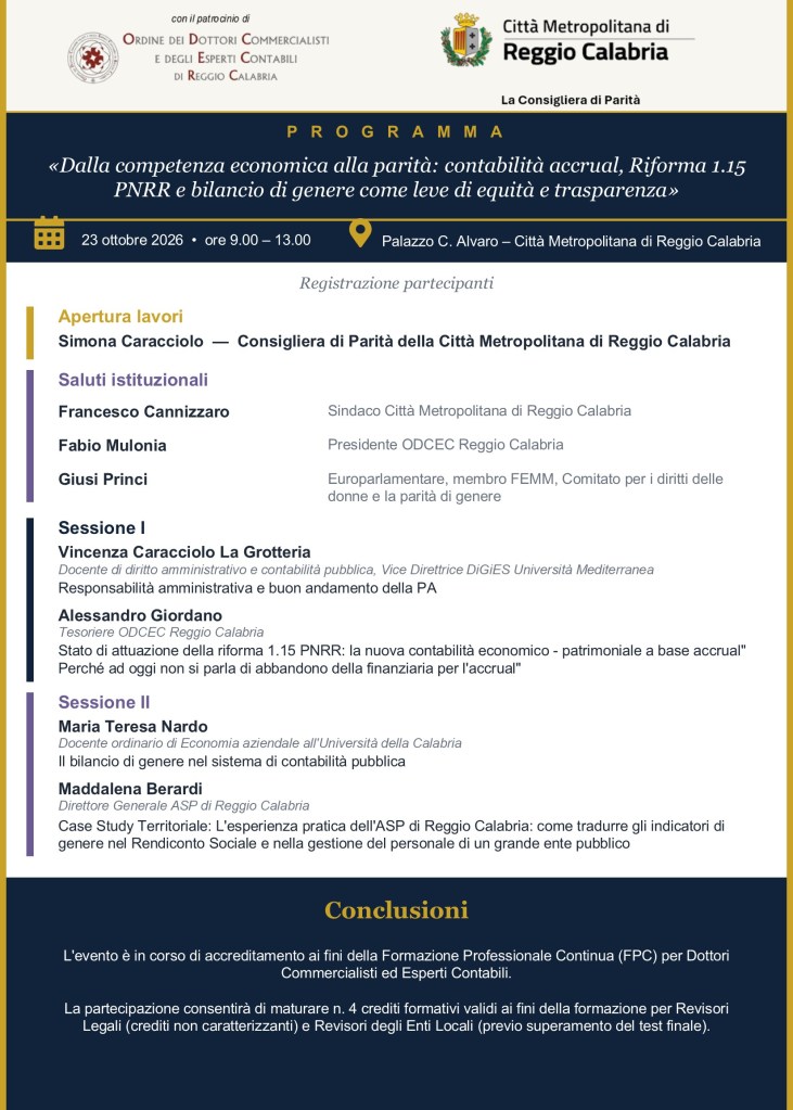 Locandina Convegno Reggio Calabria