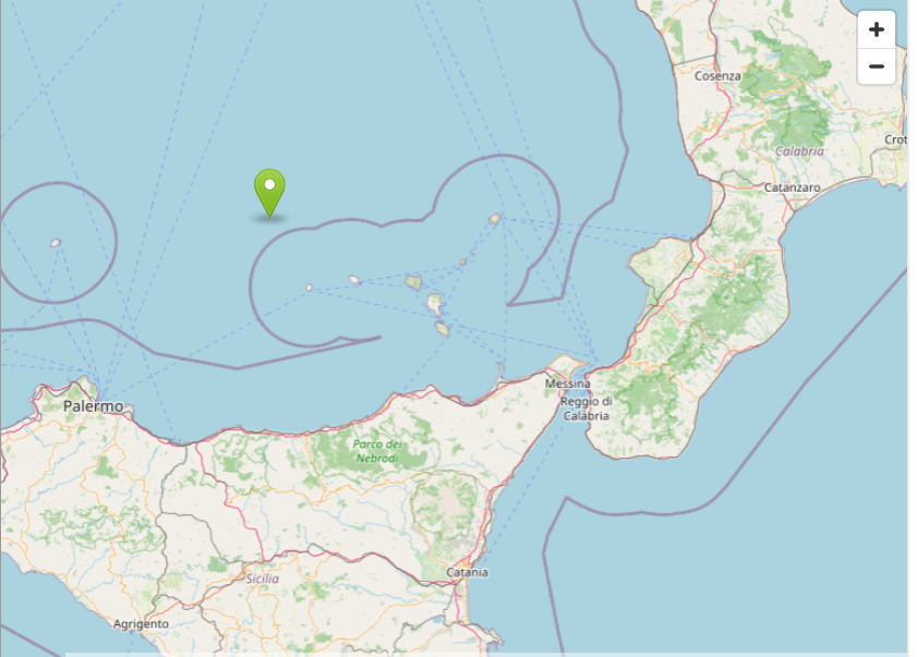 Mappa sisma tirreno meridionale