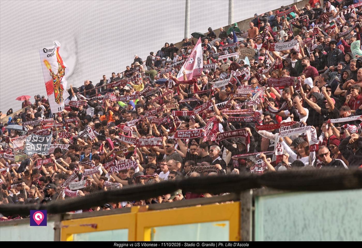 Tifosi Curva Sud Reggina al Granillo
