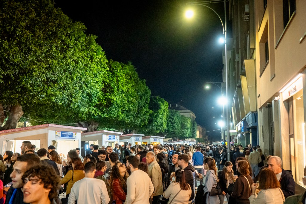 Uno scorcio del food village