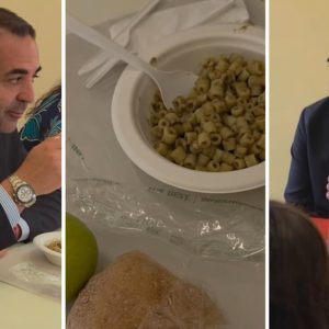 Mense scolastiche, il sindaco Cannizzaro a tavola con gli studenti: ‘Continuerò a verificare il servizio’ – VIDEO