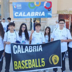 XI edizione del Trofeo Coni 2026: la Regione Calabria rappresentata I.C. Istituto Comprensivo ‘B. Telesio’ nella categoria Baseball 5