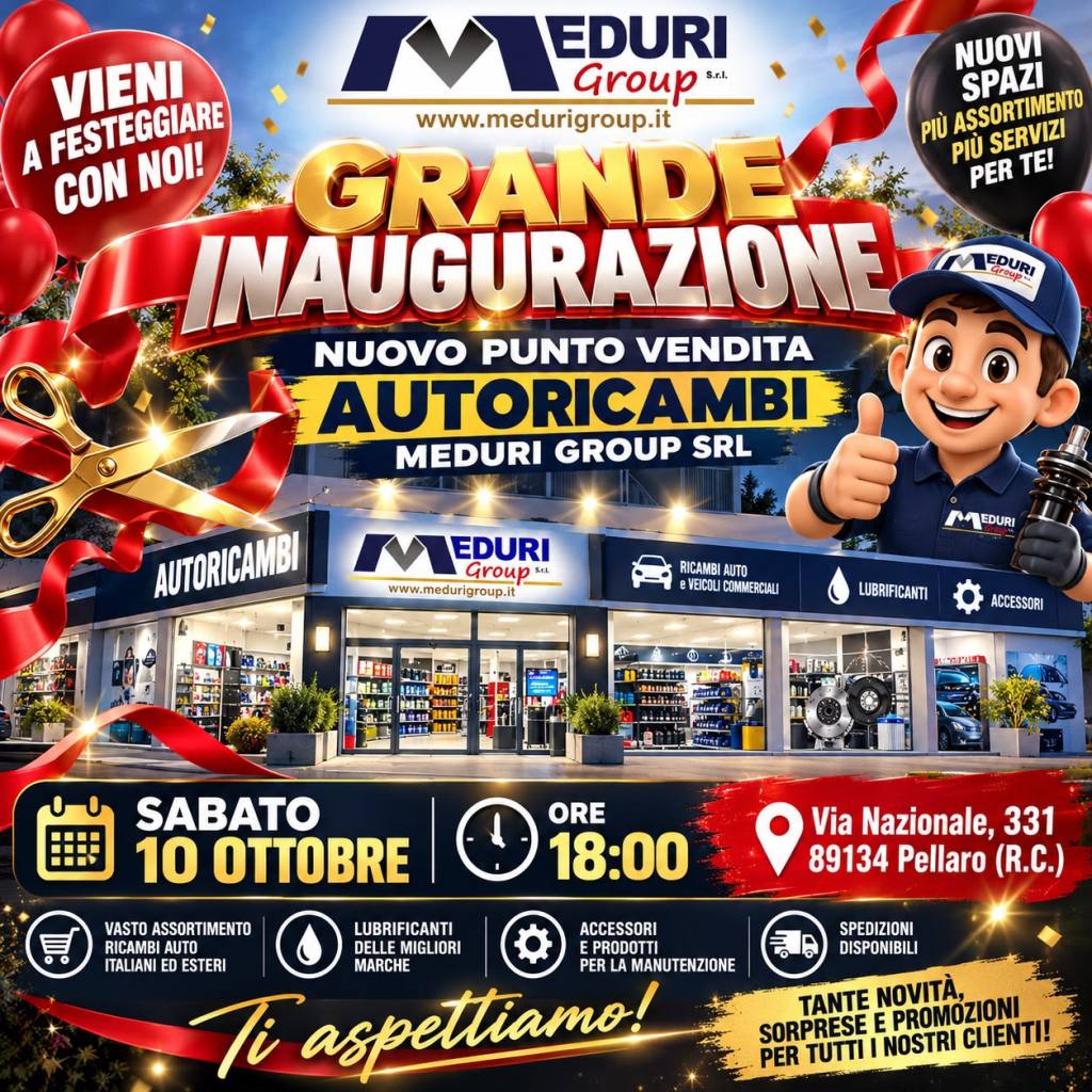 locandina inaugurazione meduri group
