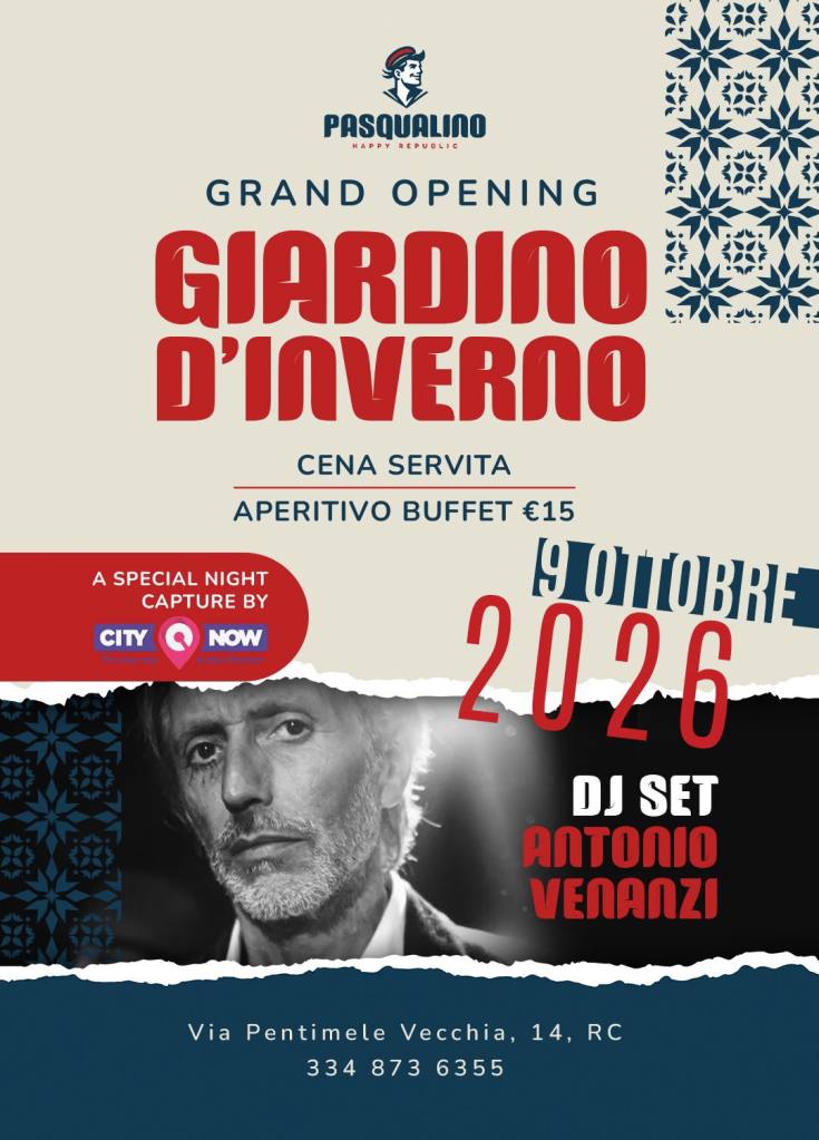 locandina pasqualino giardino inverno