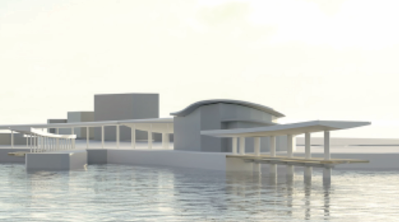 progetto nuovo pontile terminal aliscafi porto