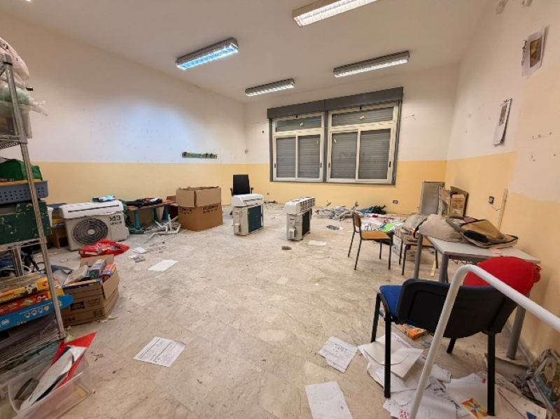 scuola cannitello locale arredi materiali sopralluogo forza italia villa san giovanni