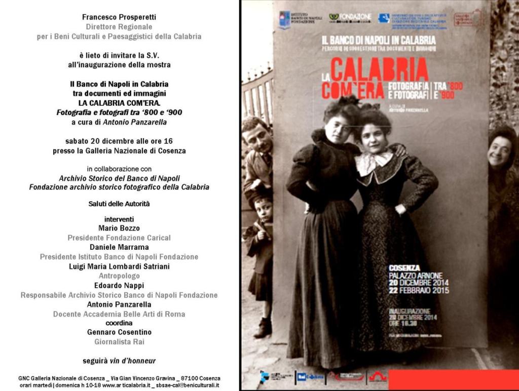 Mostra ”La Calabria com’era”: Fotografia e fotografi tra ‘800 e ‘900″