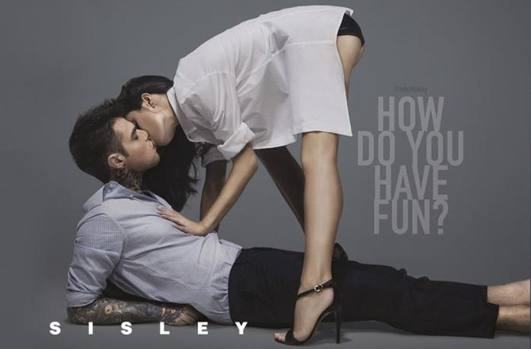 Fedez e la “sexy” fidanzata Giulia , nuovi volti Sisley
