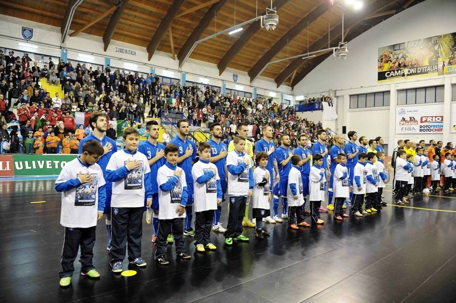 Calcio a 5, Road to Euro 2016: Nazionale italiana al PalaBrillia di Corigliano Calabro contro la Repubblica Ceca